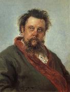 Ilya Repin Portrait of Modest Moussorgski Germany oil painting artist